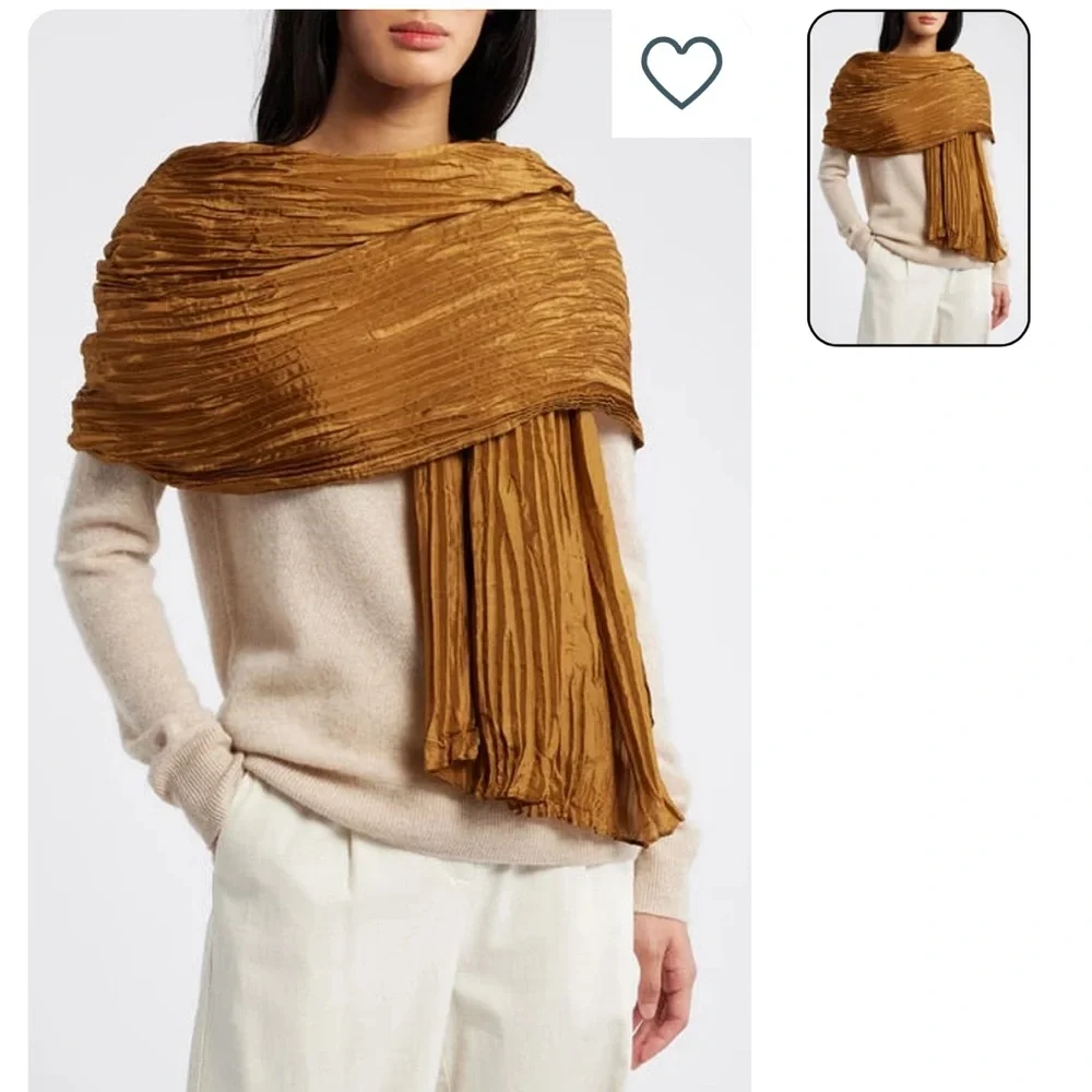 NWT Eileen Fisher Whisper Silk Scarf